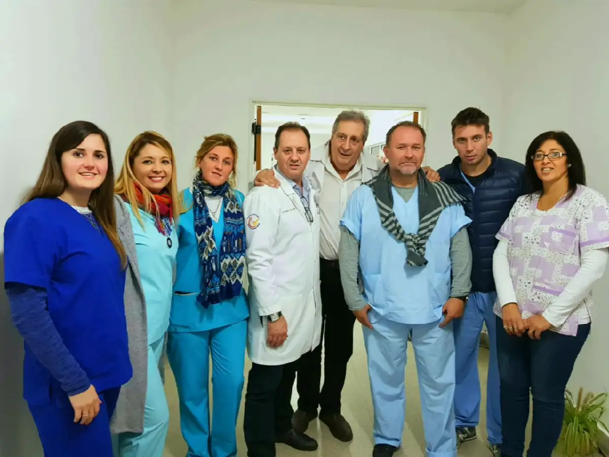 En el Hospital, la  primera tomografía  fue de emergencia