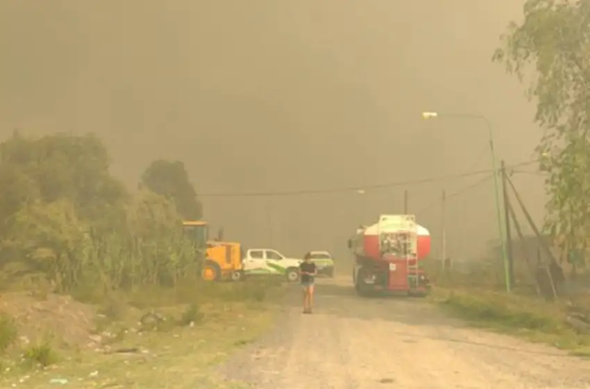 Se incendia una reserva en Punta Lara y el humo afecta a la capital bonaerense