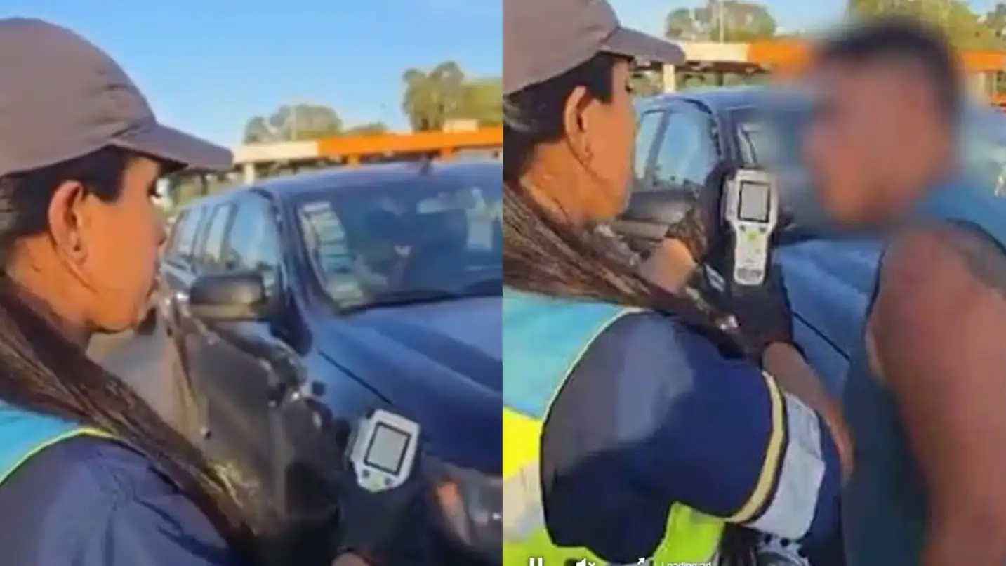 El hecho ocurrió durante un control en Campana y quedó registrado en video.