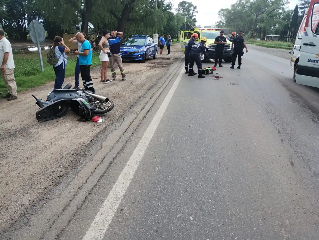 El tránsito en la ruta 33 estuvo cortado de manera preventiva.