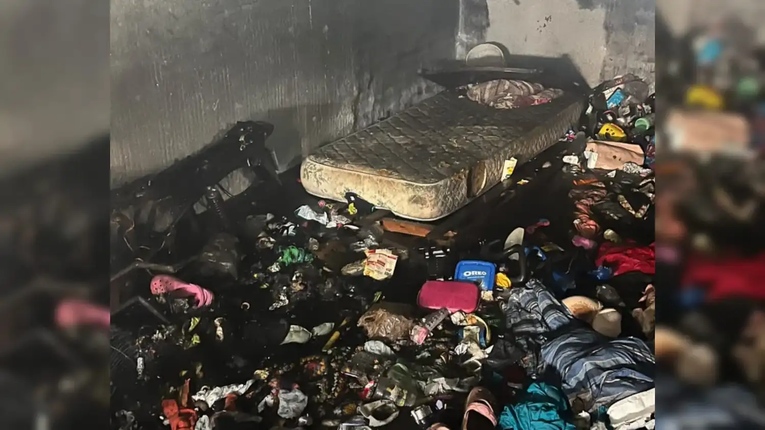 El fuego provocó importantes daños materiales.