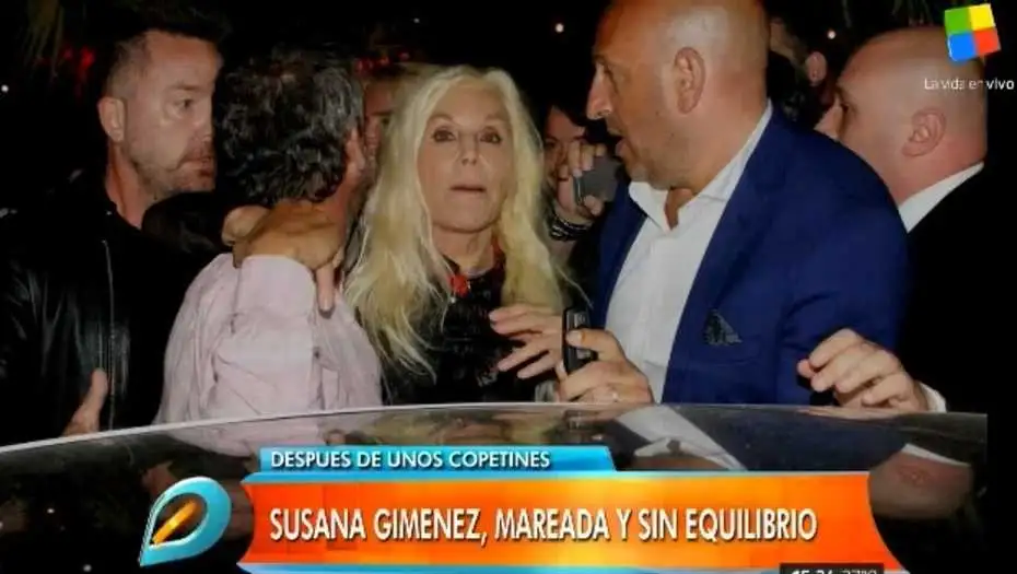Susana Giménez se pasó de copas en Punta del Este