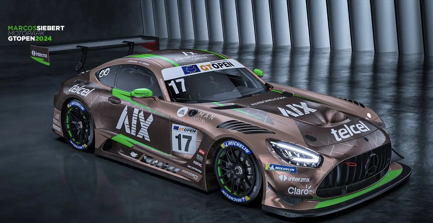 El auto que conducirá Marcos Siebert en esta temporada del GT Open.