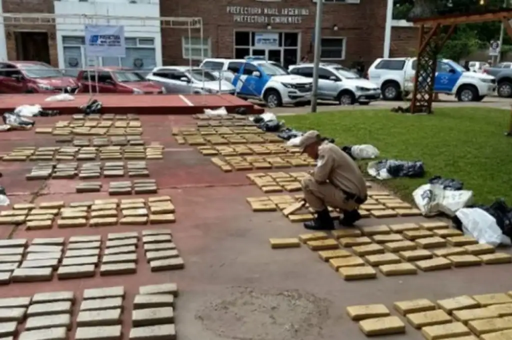 Secuestraron más de 500 kilos de marihuana en Corrientes
