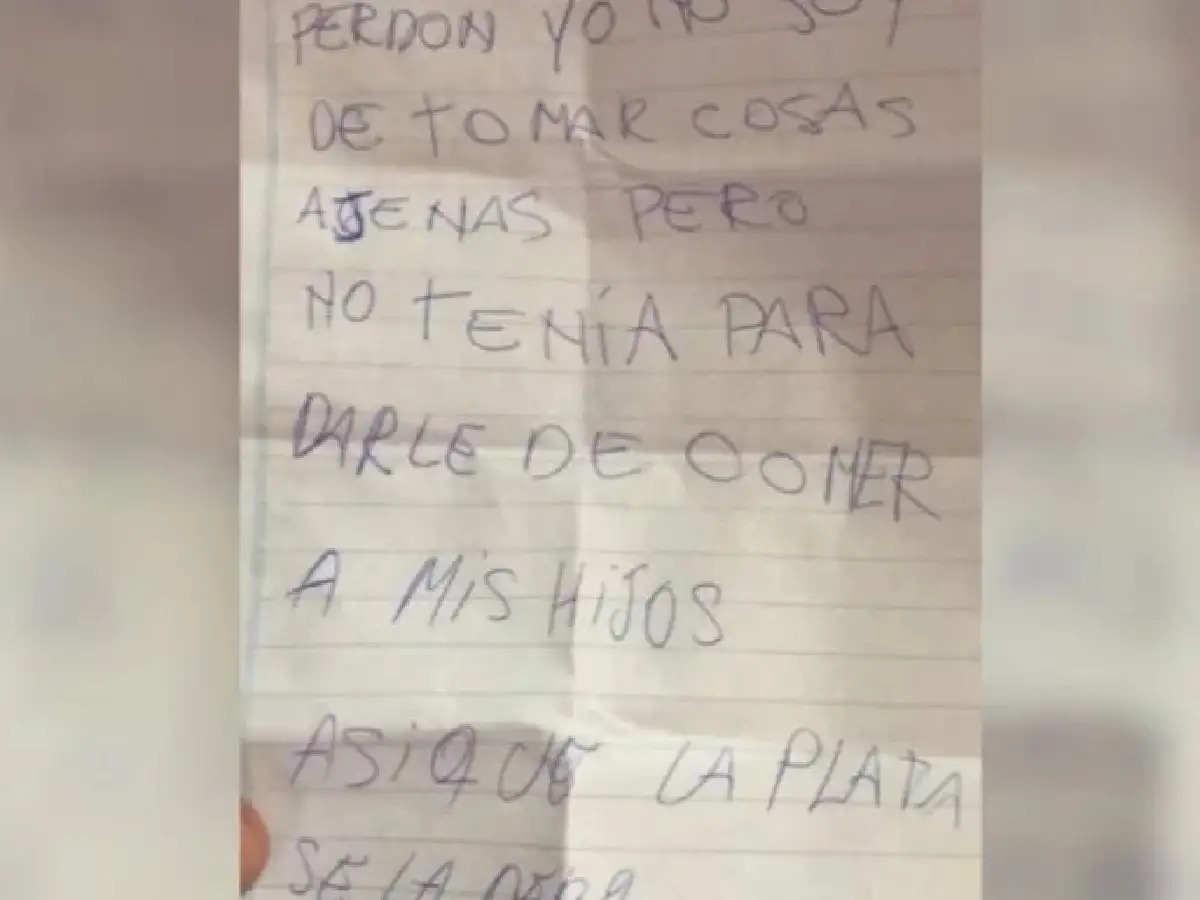 Un ladrón pidió disculpas por robar una billetera