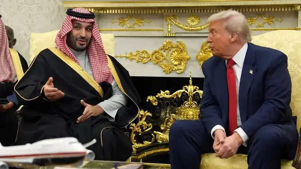 El presidente de Estados Unidos, Donald Trump, con el príncipe heredero de Arabia Saudita, Mohammed bin Salman.