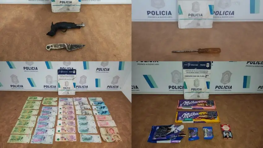 Los tres implicados fueron detenidos en la plaza Mitre.