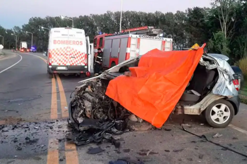 La víctima conducía un automóvil que impactó contra un camión