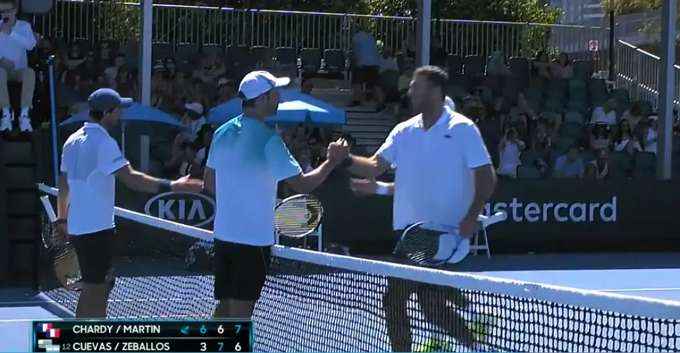 Zeballos también quedó eliminado en dobles