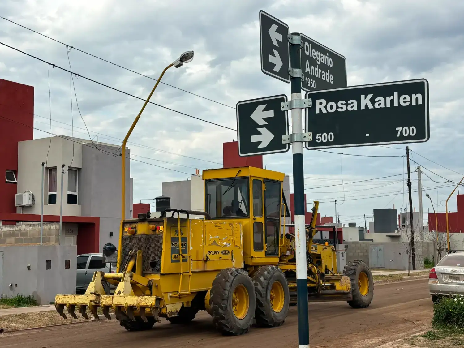 municipio realizó trabajos de mantenimientos de calles de tierra