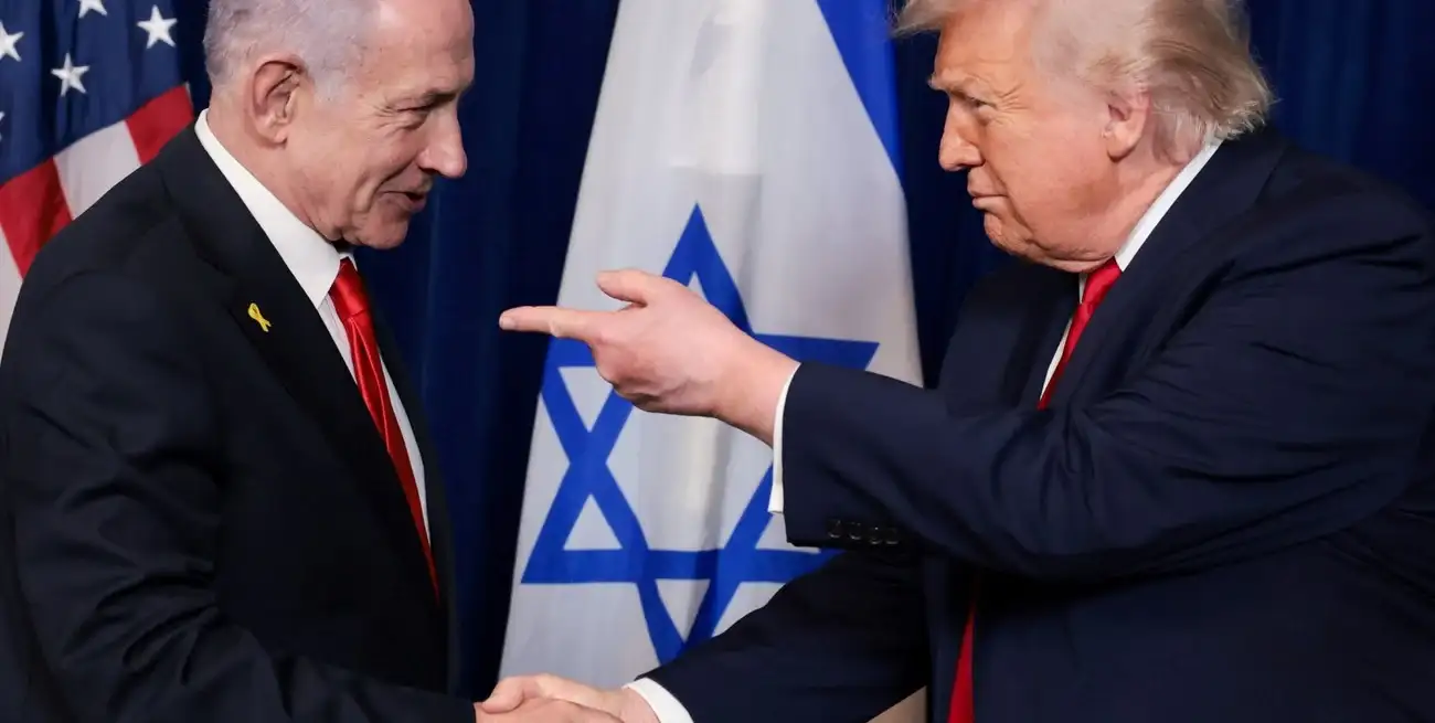 Trump y Netanyahu este lunes en Florida. Reuters.
