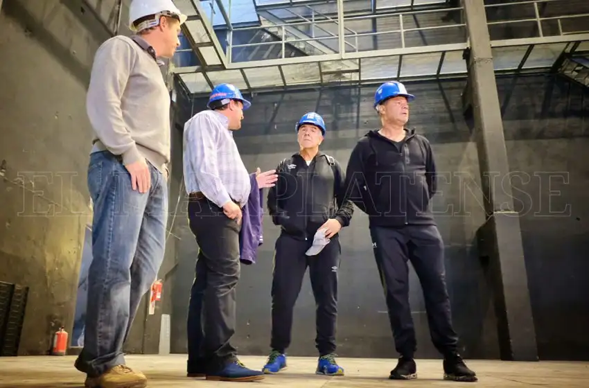 Midachi recorrió los avances en las obras del Teatro Tronador