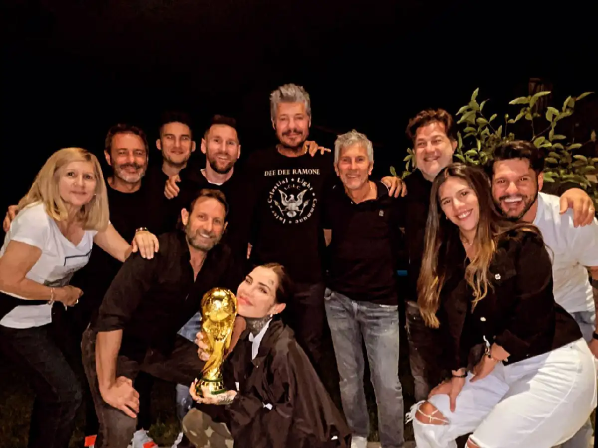 Tinelli compartió una cena familiar con Messi