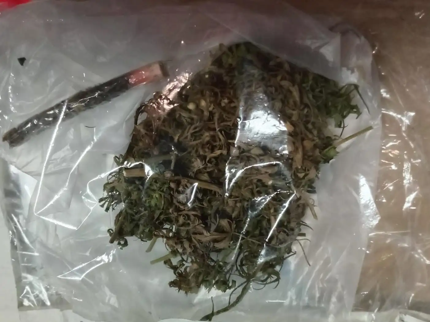 Parte de lo secuestrado por la policía.