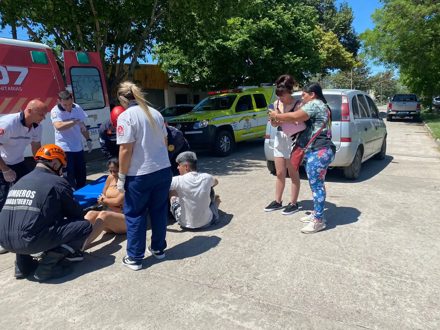 La motocicleta en que se movilizaban las dos personas no se encontraba en el lugar.
