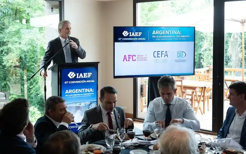 Quirno habló durante la 47ª Convención Anual del Instituto Argentino de Ejecutivos de Finanzas.