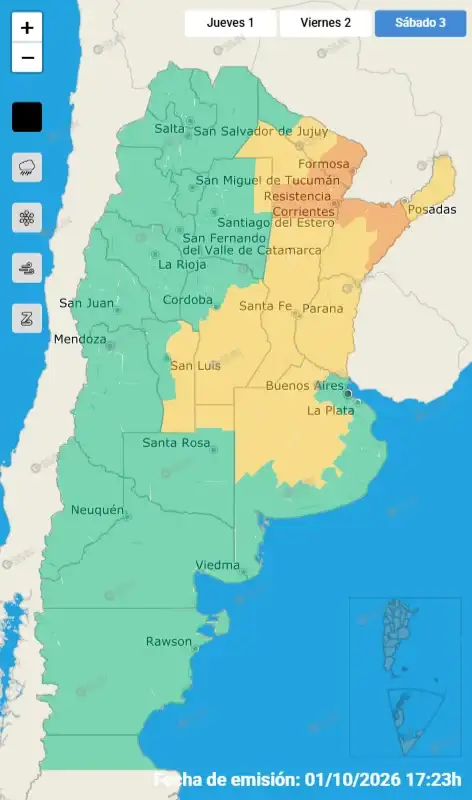 mapa alertas