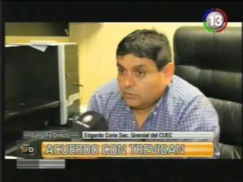 Se logró un acuerdo para el conflicto en Trevisan