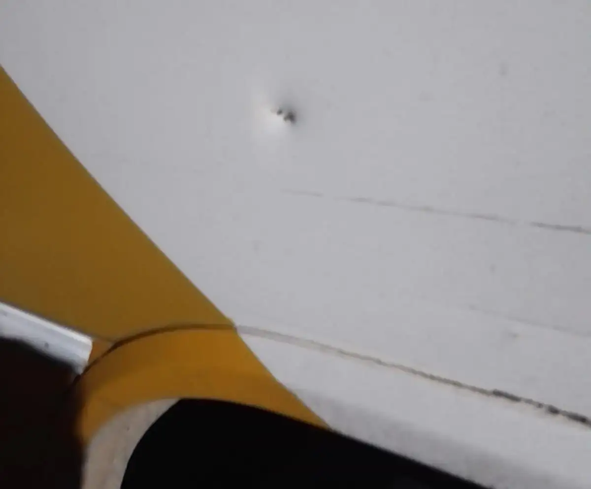 El colectivo fue apedreado por un pasajero