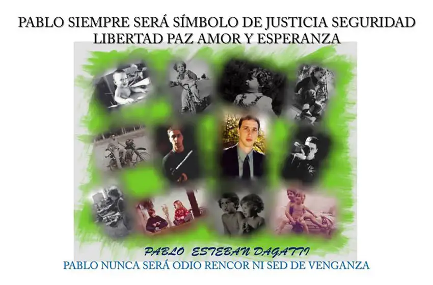 "Pablo no será odio o rencor, será símbolo de justicia", el recuerdo de Erico Dagatti