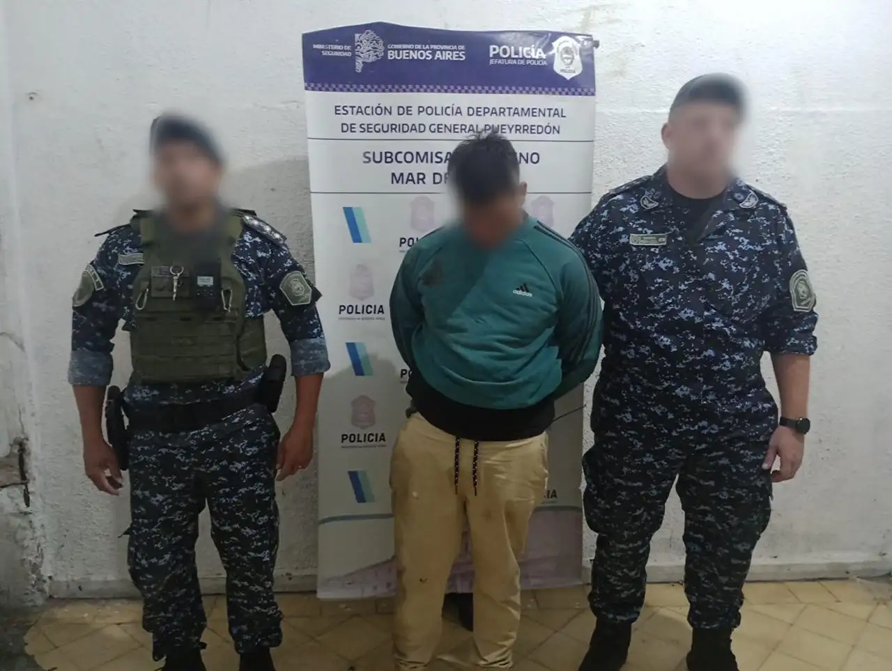 Agentes del Cuerpo de Infantería frustraron el accionar del delincuente.