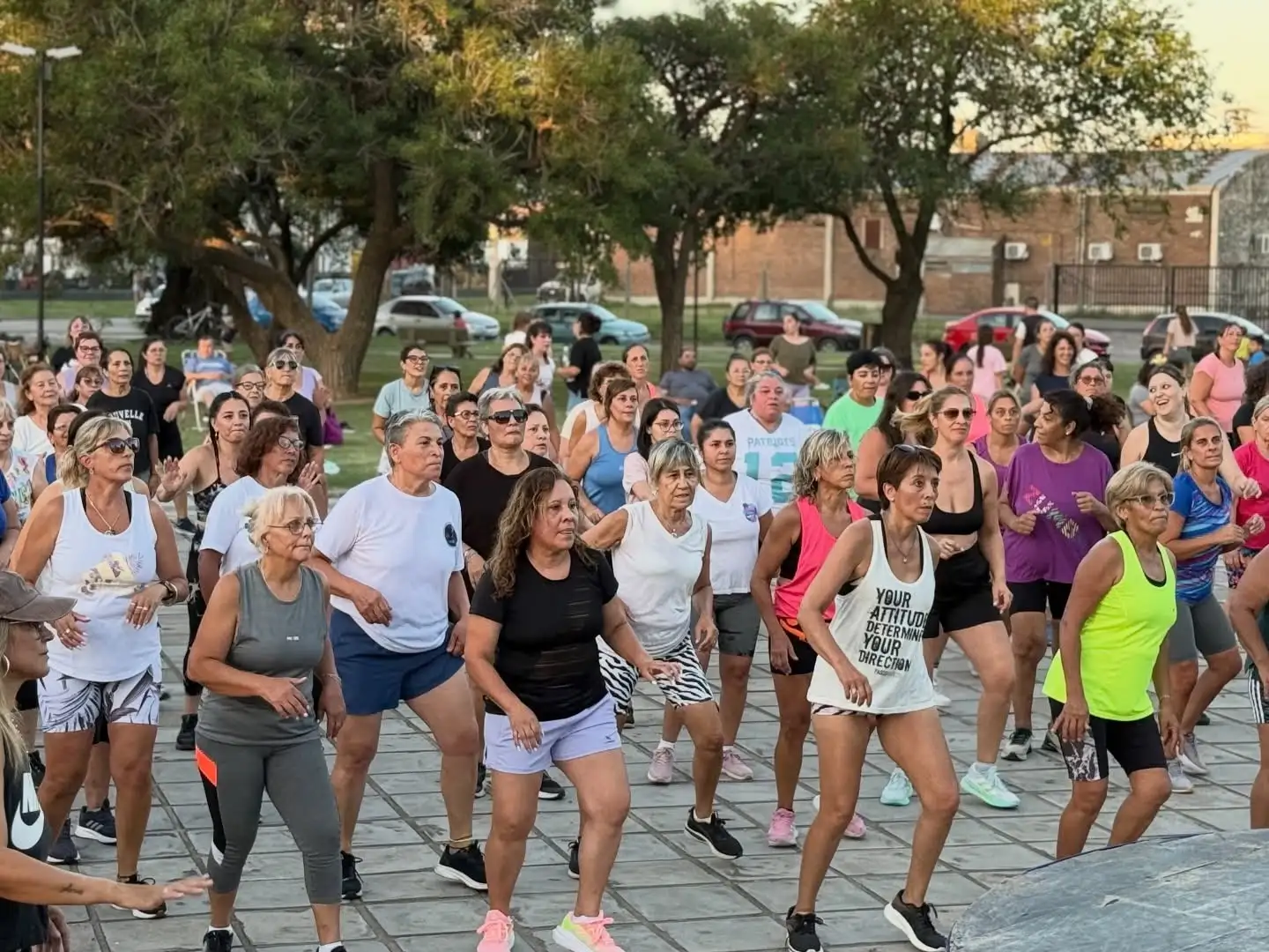 El espacio verde de convirtió en una pista de baile. Foto. MVT