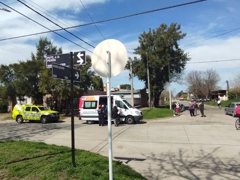 Choque en Ayacucho y Presidente Perón.