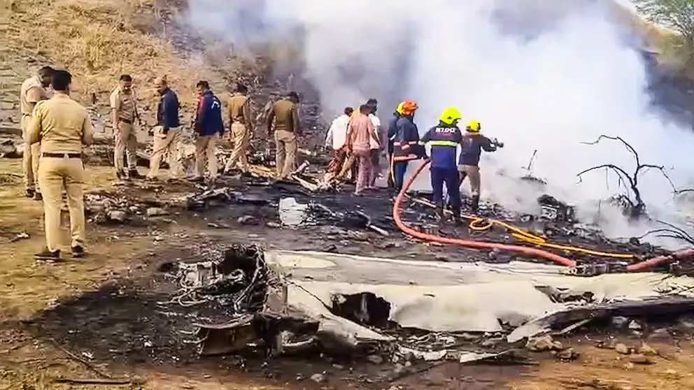 India: un accidente aéreo deja cinco muertos, entre ellos un alto dirigente político