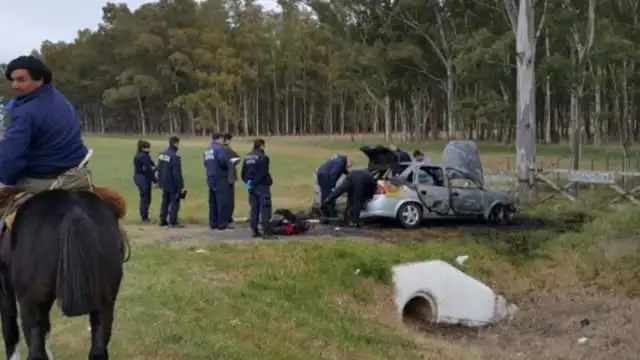 Encuentran cuerpo calcinado de una mujer en una valija