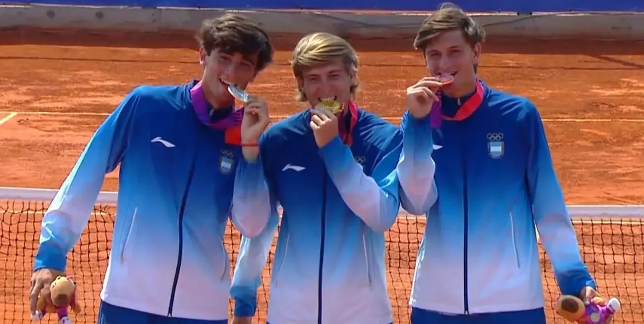 Argentina copó el podio en tenis.