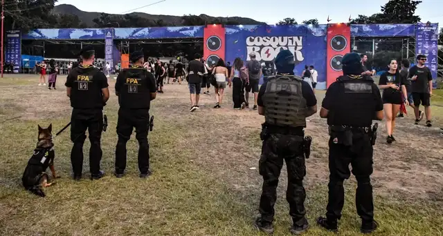 Controles en el Cosquín Rock