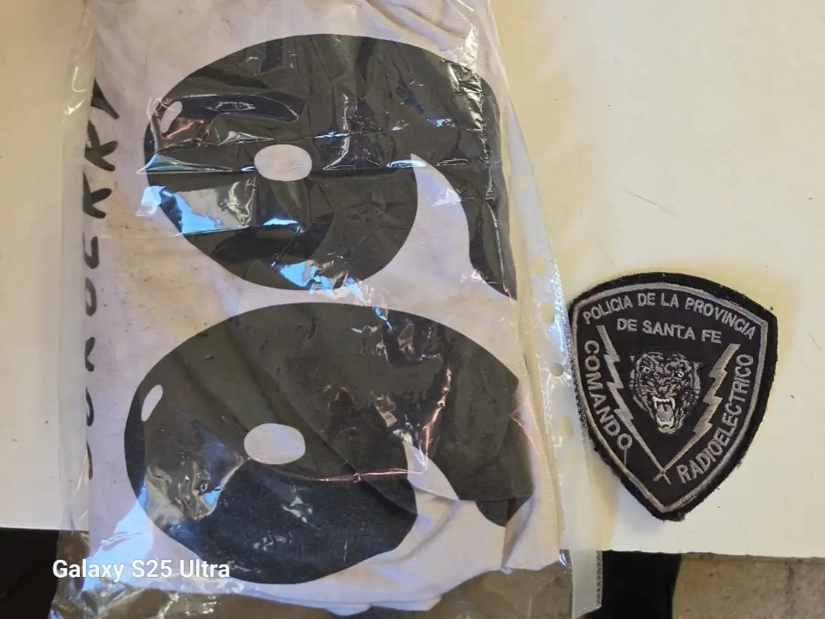 Elementos secuestrados por la policía.