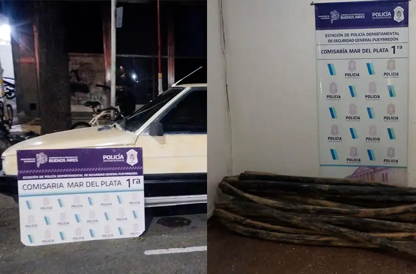 Se metieron en una alcantarilla para robar cables multipar