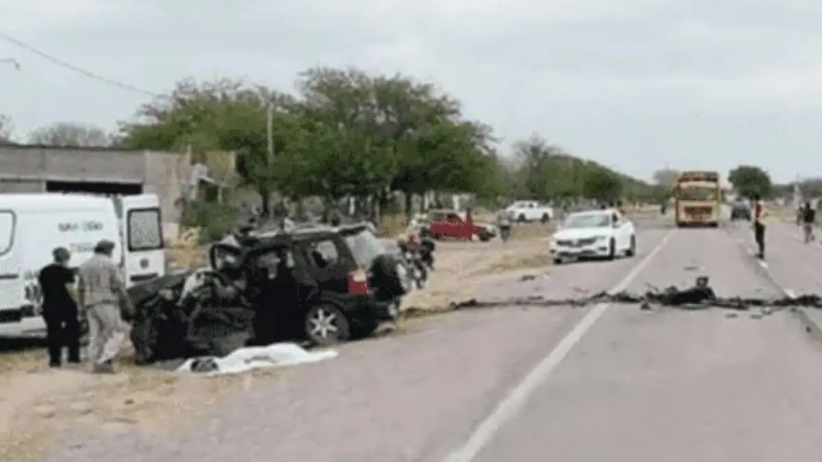 Accidente fatal: cinco personas murieron en un choque frontal