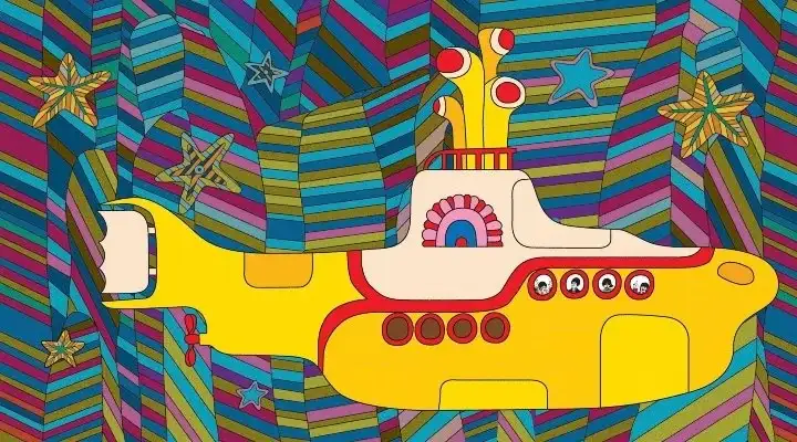Yellow Submarine, dirigida por George Dunning es considerado un clásico de la animación psicodélica de los años 60.