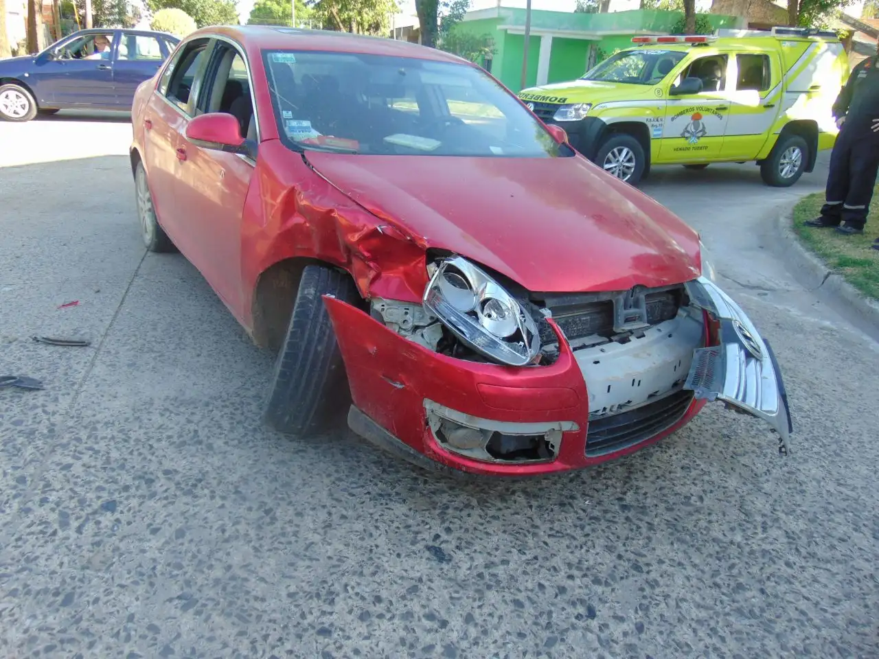 Venado Tuerto: accidente entre un automóvil y una camioneta