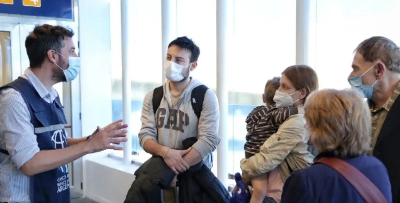 Llegó el primer contingente de argentinos repatriados de Ucrania