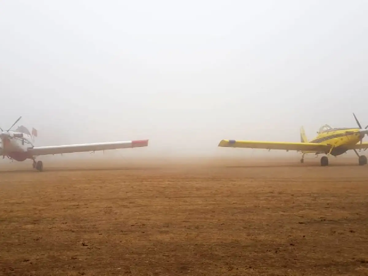 La niebla complicó el trabajo de los bomberos en Punilla