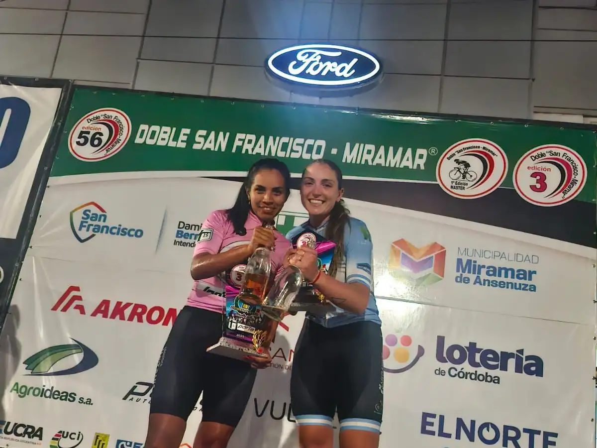 La ciclista sanfrancisqueña se subió al podio en la general de damas.