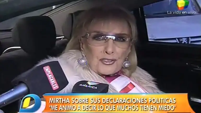 Mirtha Legrand, recargada: “Yo digo lo que pienso de este gobierno, no tengo miedo”