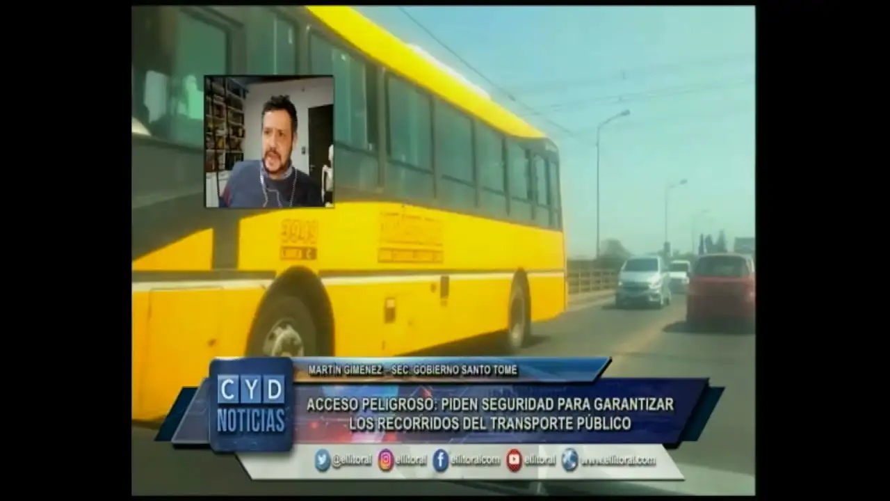 Acceso peligroso: piden seguridad para garantizar los recorridos del transporte público