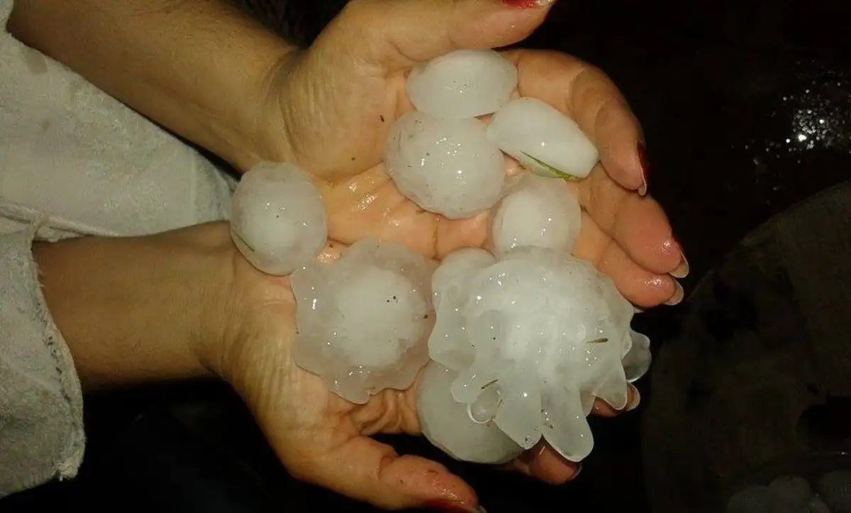 Una fuerte tormenta con granizo afectó a Mendoza
