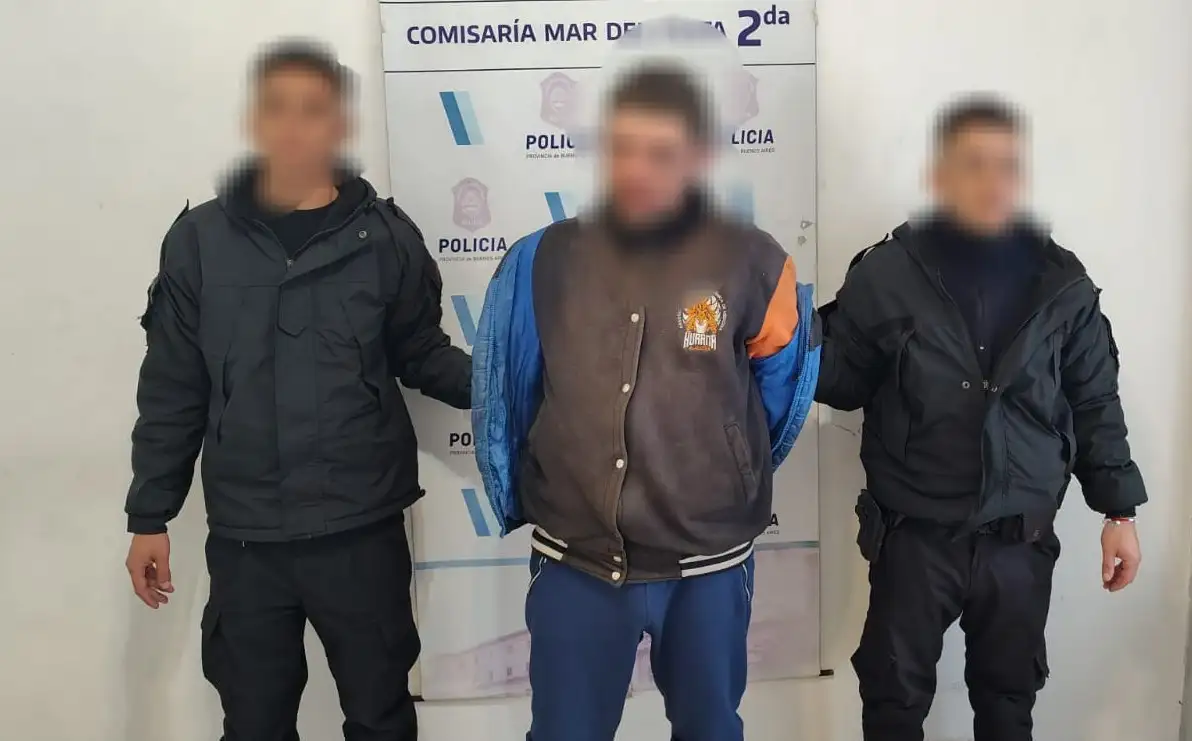 El sujeto fue detenido en avenida Colón y Córdoba.