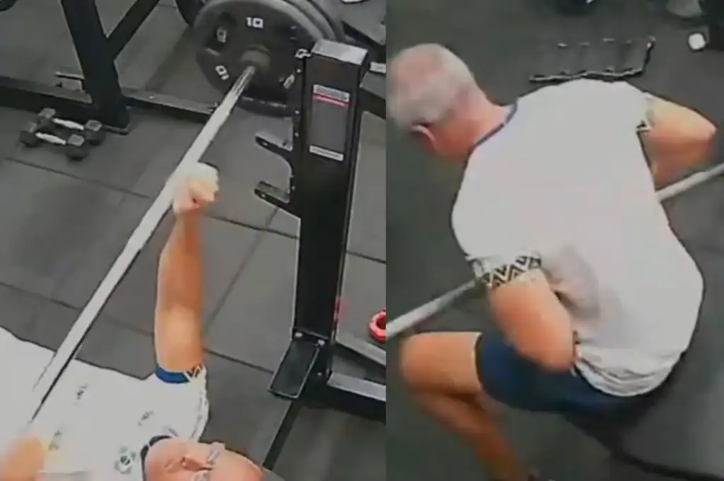 Hombre muerto en un gimnasio