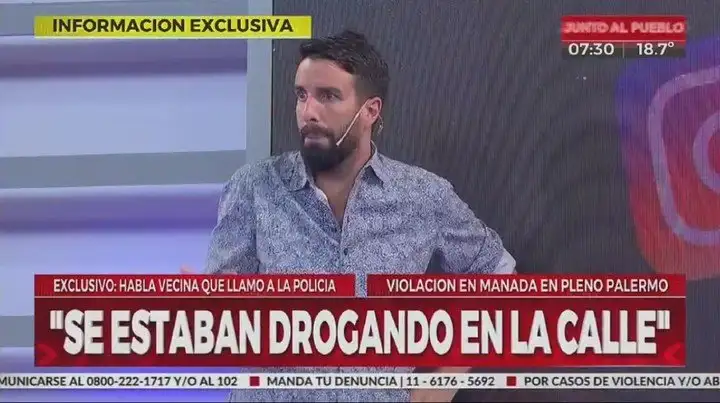 Indignantes dichos de Flavio Azzaro sobre la violación grupal en Palermo