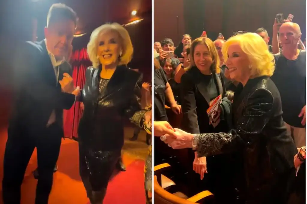 Mirtha Legran en el show de Los Palmeras