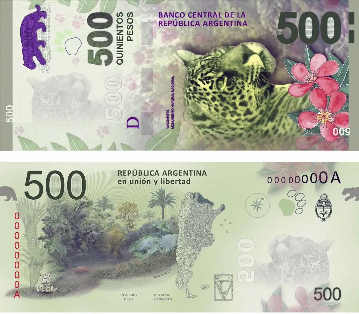 Hoy comienza a circular el billete de $500