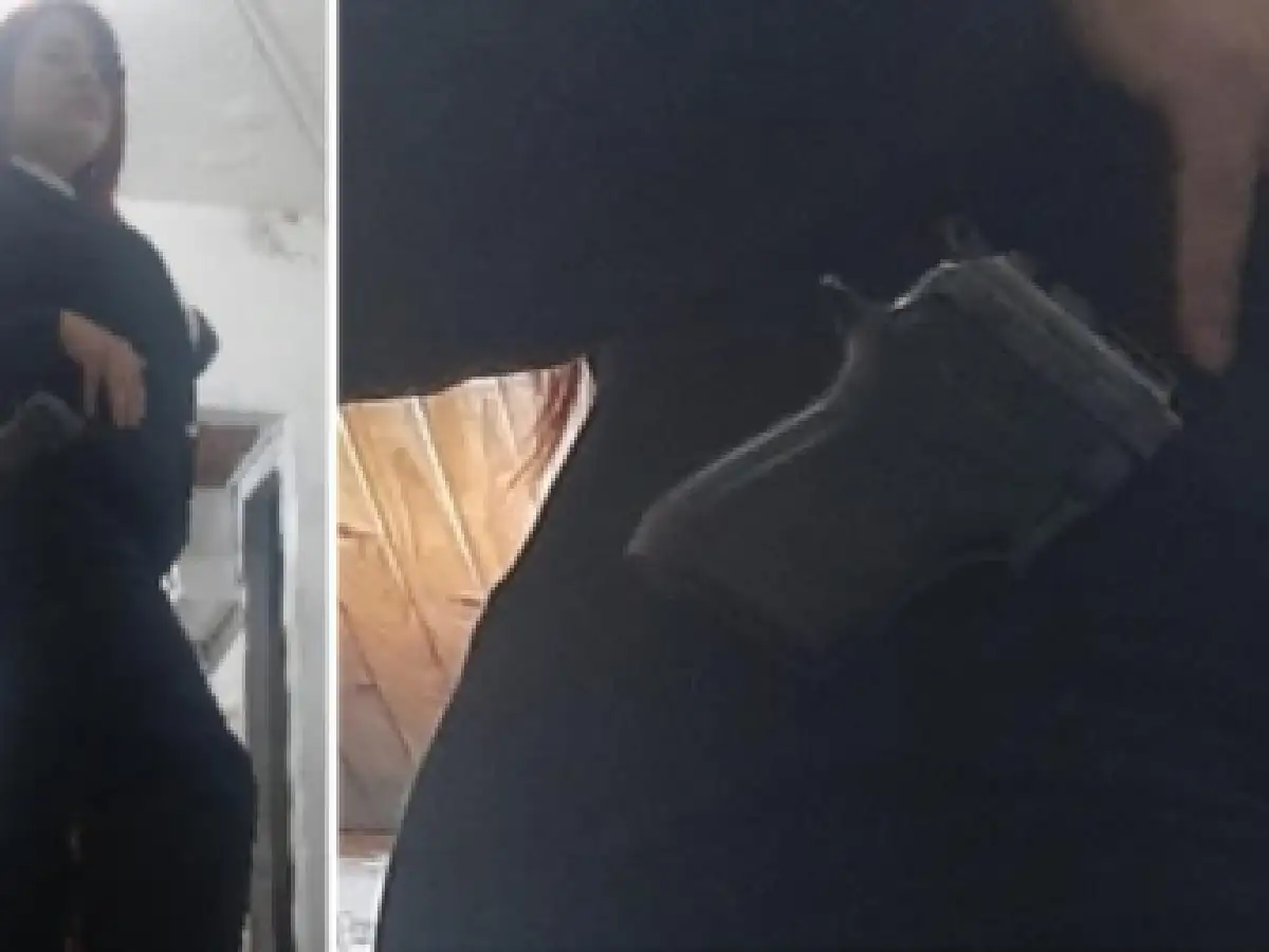 Las fotos de Sabag Montiel y su novia posando con el arma usada en el ataque