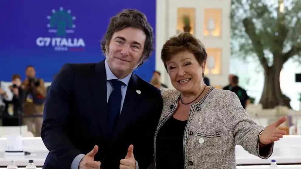 La titular del FMI, Kristalina Georgieva, visita la Argentina por invitación del presidente Javier Milei. (Foto crédito: Reuters)