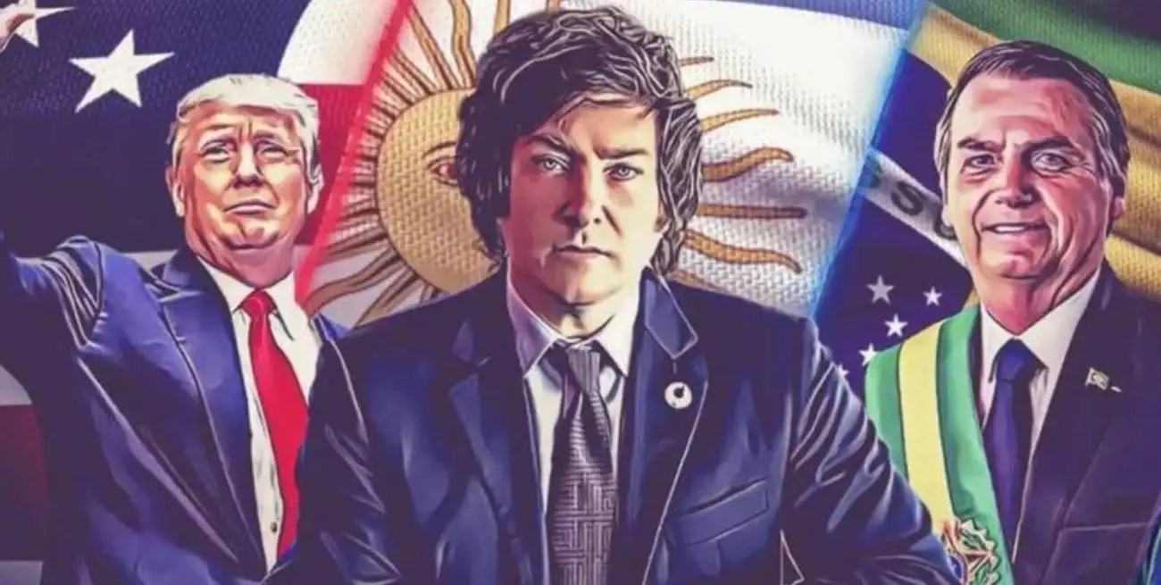 Javier Milei no está solo. Donald Trump y Jair Bolsonaro, entre otros, piensan y actúan parecido. BBC News Mundo
